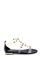 Women's Stone Detailed Casual Sandals | Derimod Women's Stone Detailed Casual Sandals | Derimod