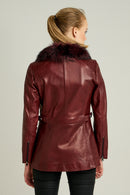 Emily Women's Leather Jacket | Derimod Emily Women's Leather Jacket | Derimod