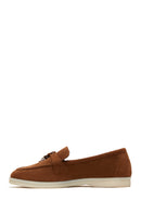 Kadın Taba Süet Deri Maskülen Loafer | Derimod Kadın Taba Süet Deri Maskülen Loafer | Derimod