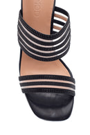 Women's Black Heeled Slippers | Derimod Women's Black Heeled Slippers | Derimod