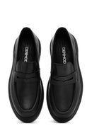 Men's Black Leather Casual Loafer | Derimod Men's Black Leather Casual Loafer | Derimod