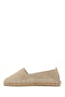 Women's Beige Suede Leather Espadrille | Derimod Women's Beige Suede Leather Espadrille | Derimod