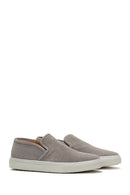Erkek Gri Süet Deri Spor Loafer | Derimod Erkek Gri Süet Deri Spor Loafer | Derimod