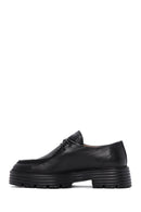 Women's Black Leather Oxford Shoes | Derimod Women's Black Leather Oxford Shoes | Derimod