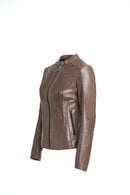 Joel Women's Leather Jacket | Derimod Joel Women's Leather Jacket | Derimod