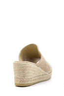 Women's Suede Heel Detailed Slippers | Derimod Women's Suede Heel Detailed Slippers | Derimod