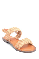 Kadın Örgü Detaylı Casual Sandalet | Derimod Kadın Örgü Detaylı Casual Sandalet | Derimod