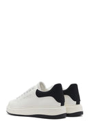 Men's White Lace-up Leather Sneaker | Derimod Men's White Lace-up Leather Sneaker | Derimod