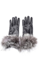 Women's Leather Fur Gloves | Derimod Women's Leather Fur Gloves | Derimod