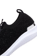 Women's Black Stone Sneaker | Derimod Women's Black Stone Sneaker | Derimod