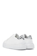 Kadın Beyaz Rugan Kalın Tabanlı Sneaker | Derimod Kadın Beyaz Rugan Kalın Tabanlı Sneaker | Derimod