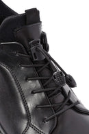 Men's Black Lace-up Leather Sneaker | Derimod Men's Black Lace-up Leather Sneaker | Derimod
