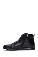 Men's Black Leather Zippered Boots | Derimod Men's Black Leather Zippered Boots | Derimod