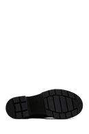 Women's Black Leather Heeled Chelsea Boots | Derimod Women's Black Leather Heeled Chelsea Boots | Derimod