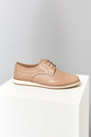 Beige Women's Leather Shoes | Derimod Beige Women's Leather Shoes | Derimod