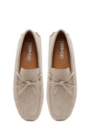 Men's Beige Suede Leather Loafer | Derimod Men's Beige Suede Leather Loafer | Derimod