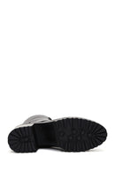 Women's Black Leather Heeled Boots | Derimod Women's Black Leather Heeled Boots | Derimod