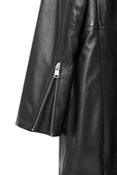 Selena Women's Black Hooded Leather Coat | Derimod Selena Women's Black Hooded Leather Coat | Derimod