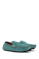 Men's Blue Suede Leather Casual Loafer | Derimod Men's Blue Suede Leather Casual Loafer | Derimod