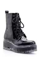 Women's Transparent Sole Patent Leather Boots | Derimod Women's Transparent Sole Patent Leather Boots | Derimod