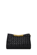 Woman Black Printed Clutch Bag | Derimod Woman Black Printed Clutch Bag | Derimod