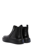 Men's Black Double Zipper Leather Casual Boots | Derimod Men's Black Double Zipper Leather Casual Boots | Derimod