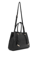 Woman Black Long-Strap Casual Shoulder Bag | Derimod Woman Black Long-Strap Casual Shoulder Bag | Derimod