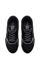 Alberto Guardiani Erkek Siyah Gri Winner Kalın Tabanlı Deri Sneaker | Derimod Alberto Guardiani Erkek Siyah Gri Winner Kalın Tabanlı Deri Sneaker | Derimod