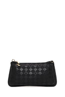 Woman Black Long-Strap Printed Clutch Bag | Derimod Woman Black Long-Strap Printed Clutch Bag | Derimod