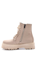 Women's Leather Thick Soled Boots | Derimod Women's Leather Thick Soled Boots | Derimod