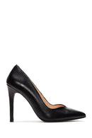 Kadın Siyah Deri Stiletto | Derimod Kadın Siyah Deri Stiletto | Derimod