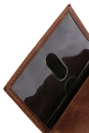 Men's Tan Leather Card Holder | Derimod Men's Tan Leather Card Holder | Derimod