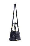 Women's Navy Blue Quilted Handbag | Derimod Women's Navy Blue Quilted Handbag | Derimod