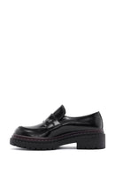 Kadın Siyah Kalın Tabanlı Deri Maskülen Loafer | Derimod Kadın Siyah Kalın Tabanlı Deri Maskülen Loafer | Derimod