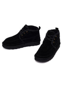 Male Black Lace-up Suede Casual Boots | Derimod Male Black Lace-up Suede Casual Boots | Derimod