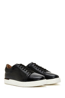 Men's Black Leather Sneaker | Derimod Men's Black Leather Sneaker | Derimod