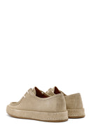 Erkek Vizon Bağcıklı Süet Deri Casual Ayakkabı | Derimod Erkek Vizon Bağcıklı Süet Deri Casual Ayakkabı | Derimod