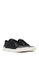 Men's Black Lace-up Leather Sneaker | Derimod Men's Black Lace-up Leather Sneaker | Derimod