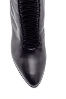 Women's Leather Heel Detailed Boots | Derimod Women's Leather Heel Detailed Boots | Derimod