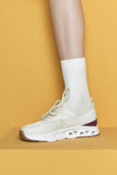 Derimod Zero Women's Cream Laced Fabric Sneakers | Derimod Derimod Zero Women's Cream Laced Fabric Sneakers | Derimod