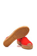 Kadın Kırmızı Hasır Taban Espadril | Derimod Kadın Kırmızı Hasır Taban Espadril | Derimod