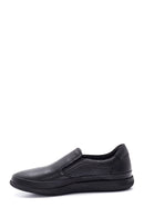 Men's Black Leather Perforated Sports Loafer | Derimod Men's Black Leather Perforated Sports Loafer | Derimod