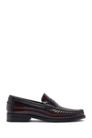 Men's Burgundy Leather Classic Loafer | Derimod Men's Burgundy Leather Classic Loafer | Derimod