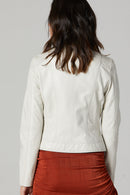 Kylie Women's Leather Jacket | Derimod Kylie Women's Leather Jacket | Derimod