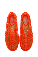 Women's Red Jelly Ballerina | Derimod Women's Red Jelly Ballerina | Derimod