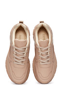 Kadın Krem Kalın Tabanlı Sneaker | Derimod Kadın Krem Kalın Tabanlı Sneaker | Derimod