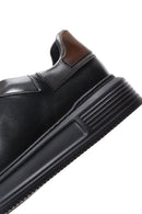 Erkek Siyah Deri Kalın Tabanlı Sneaker | Derimod Erkek Siyah Deri Kalın Tabanlı Sneaker | Derimod