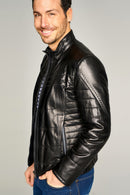Alves Men's Leather Jacket | Derimod Alves Men's Leather Jacket | Derimod