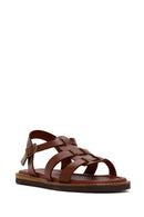 Women's Brown Ankle Strap Leather Sandals | Derimod Women's Brown Ankle Strap Leather Sandals | Derimod