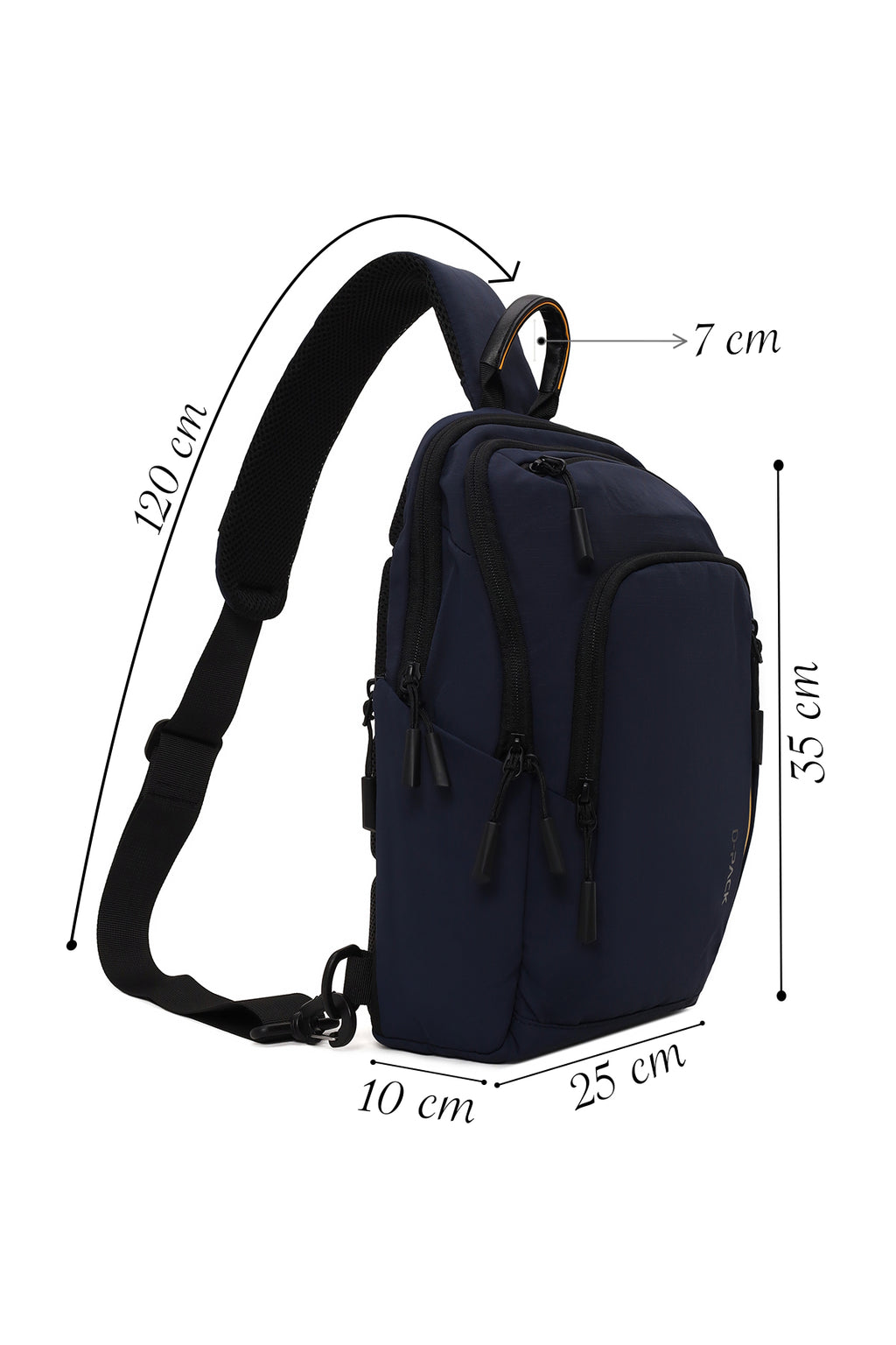 Unisex Lacivert Kumaş Sırt Çantası